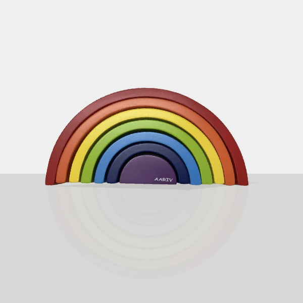 Wooden Rainbow stacker - AARIV TOYS