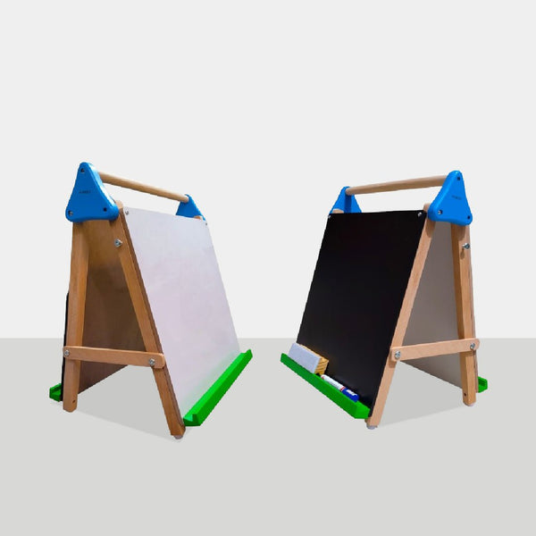 Wooden White and Black Board| Portable Table TOP Easel Board - AARIV TOYS